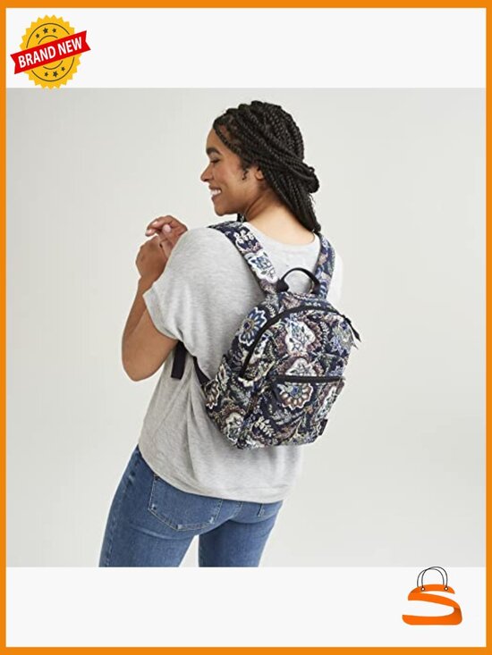 Women\'s Cotton Small Backpack - Lightweight Adjustable Straps main image 3